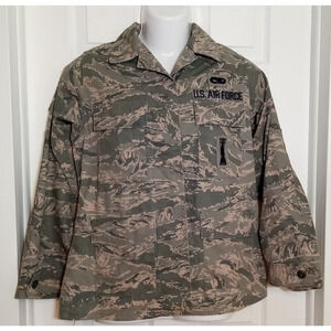 US Air Force 2007 Women's Utility Camouflage Coat with Patches Size 4R